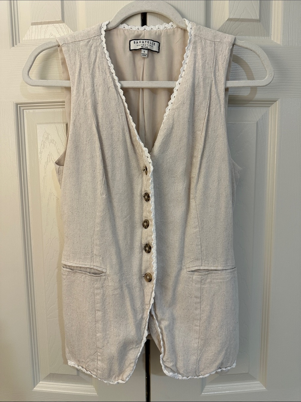 Cream vest